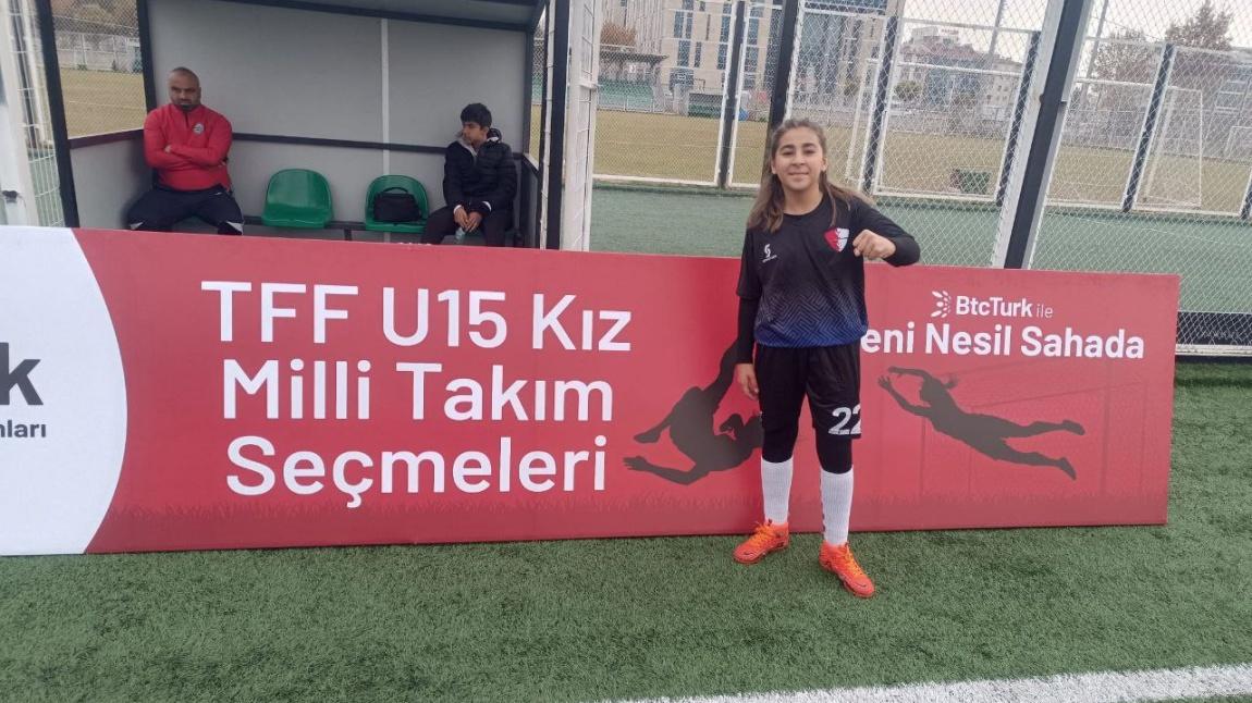 Okulumuz Öğrencilerinden Melisay Tan TFF U15 Kız Milli Takımı Yolunda